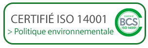 certificats ISO 14001 - Firplast